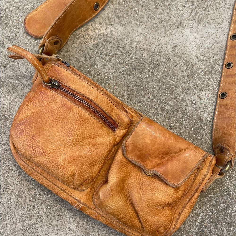 Free People Wade Sling Leather Crossbody Bag